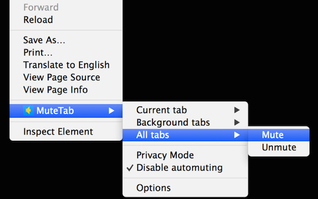 MuteTab chrome谷歌浏览器插件_扩展第2张截图
