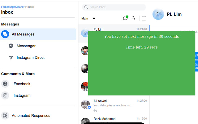 Messenger Message Page Sender chrome谷歌浏览器插件_扩展第3张截图