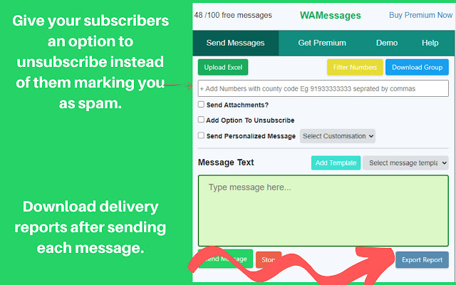 WAMessages - WAMessages Sender. chrome谷歌浏览器插件_扩展第5张截图