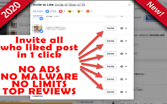 Invite post likers to like page for Facebook™ chrome谷歌浏览器插件_扩展第1张截图