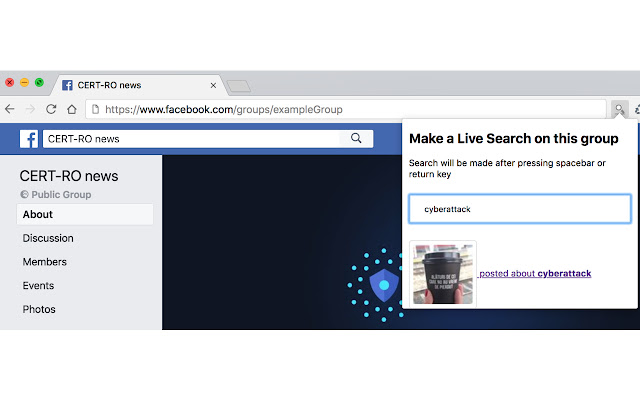 Live Search for Facebook Groups chrome谷歌浏览器插件_扩展第2张截图