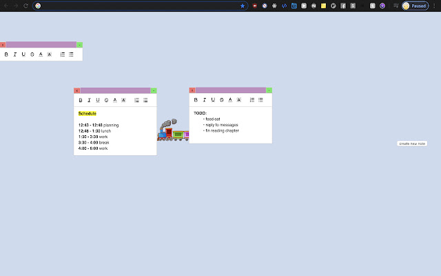 stickynote tab chrome谷歌浏览器插件_扩展第3张截图
