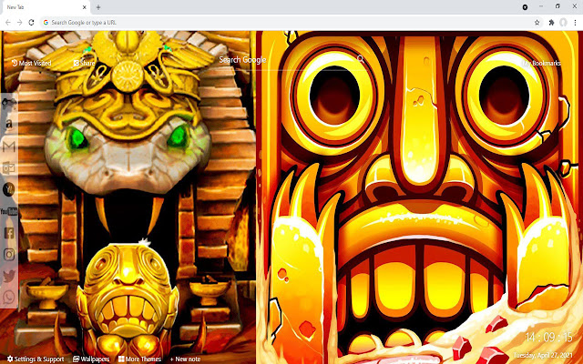 Temple Run 2 New Tab chrome谷歌浏览器插件_扩展第1张截图