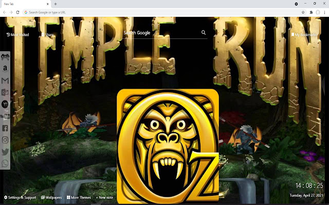 Temple Run 2 New Tab chrome谷歌浏览器插件_扩展第2张截图