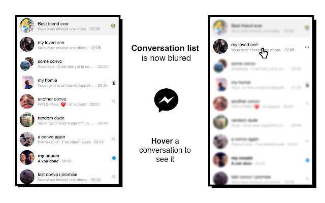 Messenger Sneaky Mode - Hide what needs to be chrome谷歌浏览器插件_扩展第2张截图