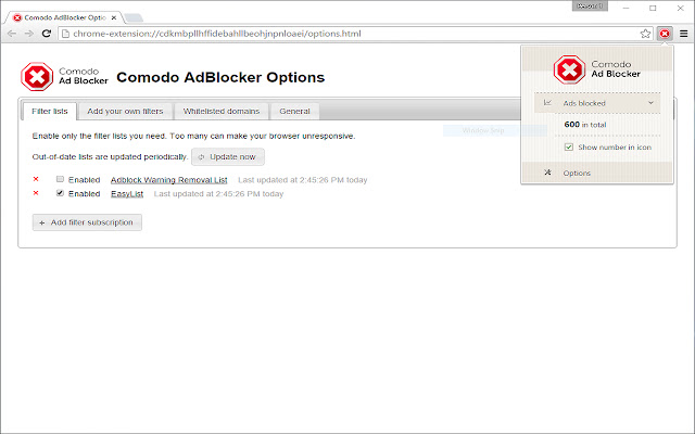 Comodo AdBlocker chrome谷歌浏览器插件_扩展第1张截图