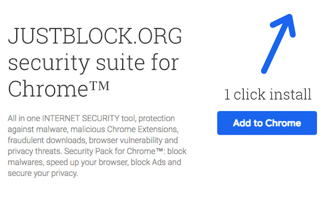 JustBlock Security chrome谷歌浏览器插件_扩展第2张截图