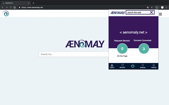 Aenomaly Ad Blocker + Search Engine chrome谷歌浏览器插件_扩展第1张截图