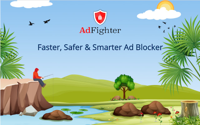 AdFighter- Faster,Safer & Smarter Ad Blocker chrome谷歌浏览器插件_扩展第2张截图