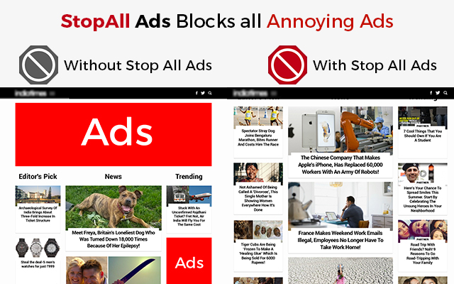 StopAll Ads chrome谷歌浏览器插件_扩展第1张截图