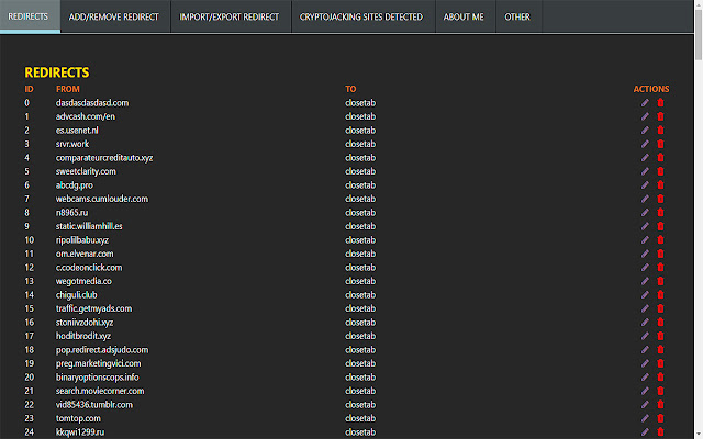 Easy Redirect && prevent Cryptojacking chrome谷歌浏览器插件_扩展第1张截图