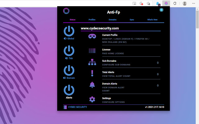 CyDec Security Anti-Fp chrome谷歌浏览器插件_扩展第1张截图