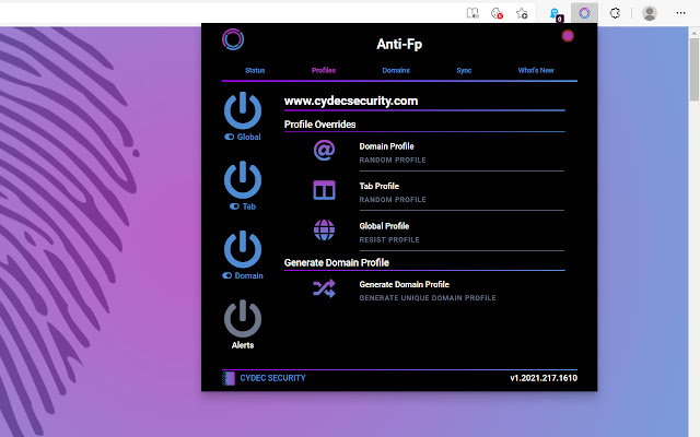CyDec Security Anti-Fp chrome谷歌浏览器插件_扩展第3张截图