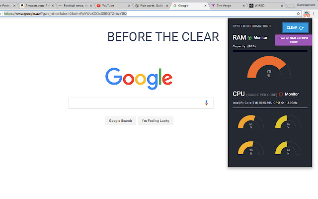 Monitor and Clean system's CPU / RAM usage chrome谷歌浏览器插件_扩展第4张截图