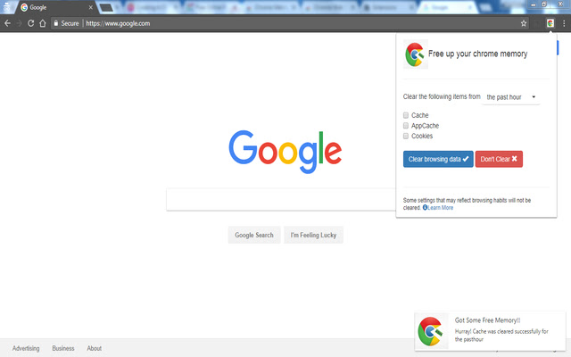 Chrome Memory Clear chrome谷歌浏览器插件_扩展第1张截图