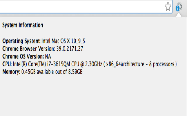 System Information chrome谷歌浏览器插件_扩展第1张截图