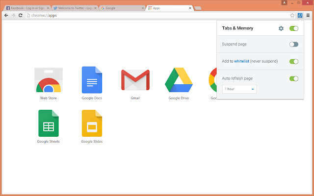 Tabs & Memory chrome谷歌浏览器插件_扩展第1张截图