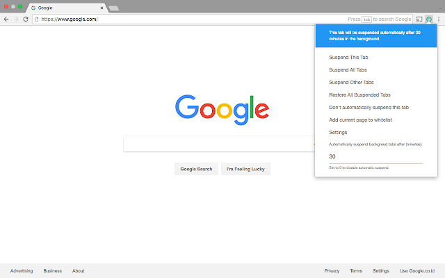 Tiny Suspender chrome谷歌浏览器插件_扩展第1张截图