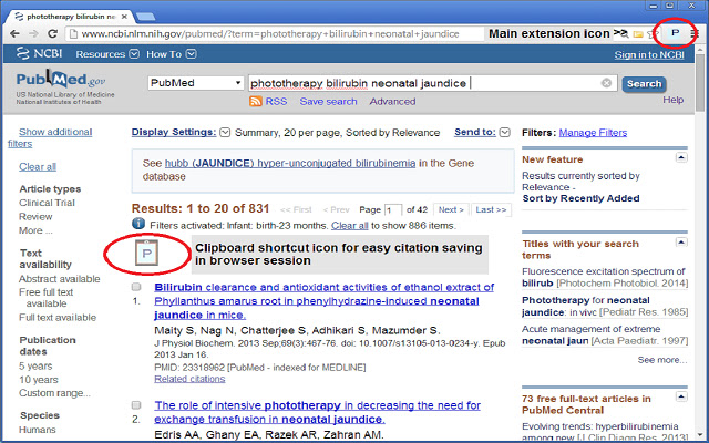 PubMed Citation Manager Shortcut chrome谷歌浏览器插件_扩展第1张截图