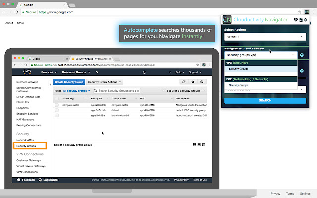Clouductivity Navigator for AWS chrome谷歌浏览器插件_扩展第1张截图