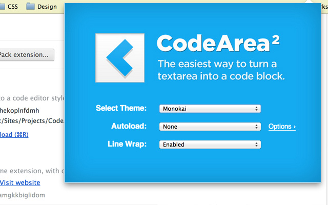 CodeArea chrome谷歌浏览器插件_扩展第4张截图