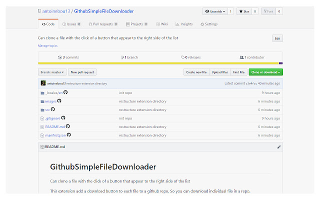 Github/Gitlab/Bitbucket File Downloader chrome谷歌浏览器插件_扩展第1张截图