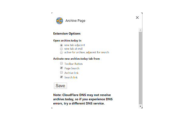 Archive Page chrome谷歌浏览器插件_扩展第4张截图