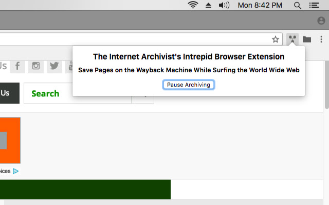The Internet Archivist's Intrepid Extension chrome谷歌浏览器插件_扩展第1张截图