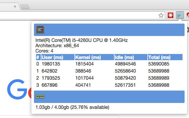 System Info chrome谷歌浏览器插件_扩展第1张截图