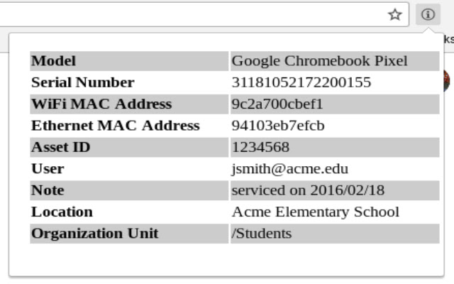 Chrome Device Info chrome谷歌浏览器插件_扩展第1张截图