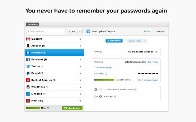 Limitlesslane - Free Password Manager chrome谷歌浏览器插件_扩展第2张截图