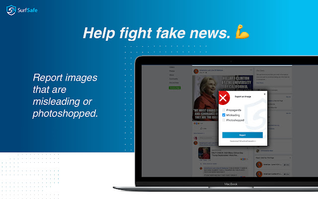 SurfSafe - join the fight against fake news chrome谷歌浏览器插件_扩展第3张截图