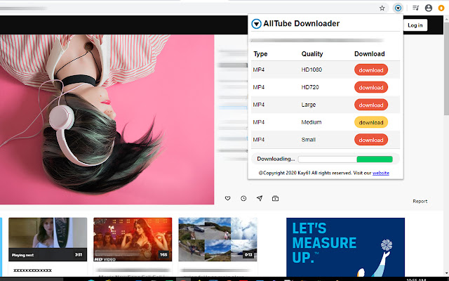 AllTube Downloader chrome谷歌浏览器插件_扩展第2张截图