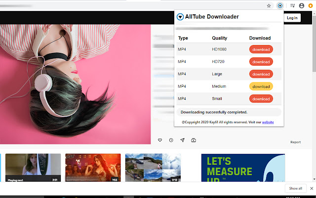 AllTube Downloader chrome谷歌浏览器插件_扩展第3张截图