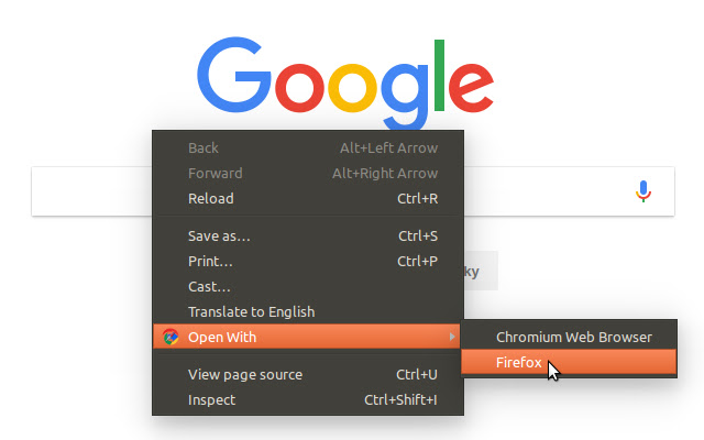 Open With chrome谷歌浏览器插件_扩展第1张截图