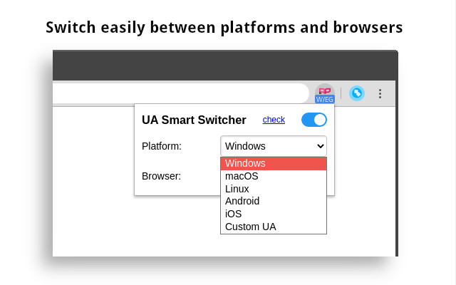 User-Agent Smart Switcher chrome谷歌浏览器插件_扩展第1张截图