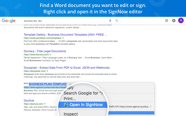 signNow - Sign and Fill PDF & Word Documents chrome谷歌浏览器插件_扩展第1张截图