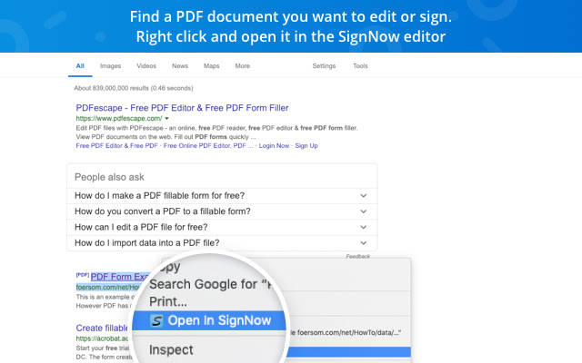 signNow - Sign and Fill PDF & Word Documents chrome谷歌浏览器插件_扩展第2张截图