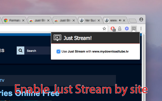 Just Stream chrome谷歌浏览器插件_扩展第3张截图