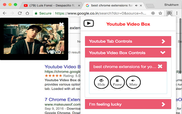 Youtube Video Box chrome谷歌浏览器插件_扩展第1张截图