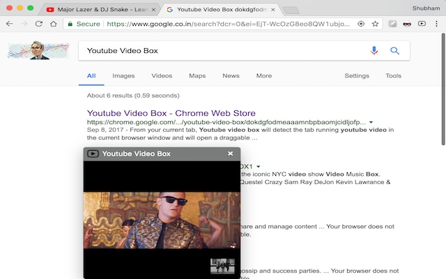 Youtube Video Box chrome谷歌浏览器插件_扩展第3张截图