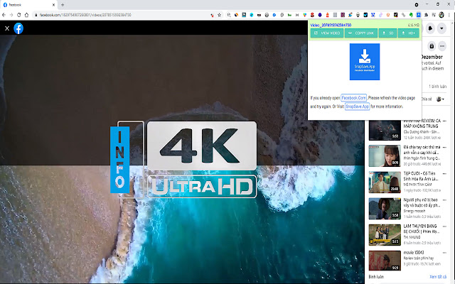 #1 FB Video Downloader HD+ (SnapSave) chrome谷歌浏览器插件_扩展第1张截图