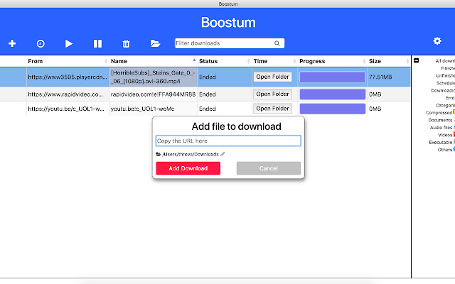 Boostum download manager chrome谷歌浏览器插件_扩展第1张截图
