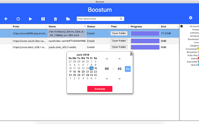 Boostum download manager chrome谷歌浏览器插件_扩展第2张截图