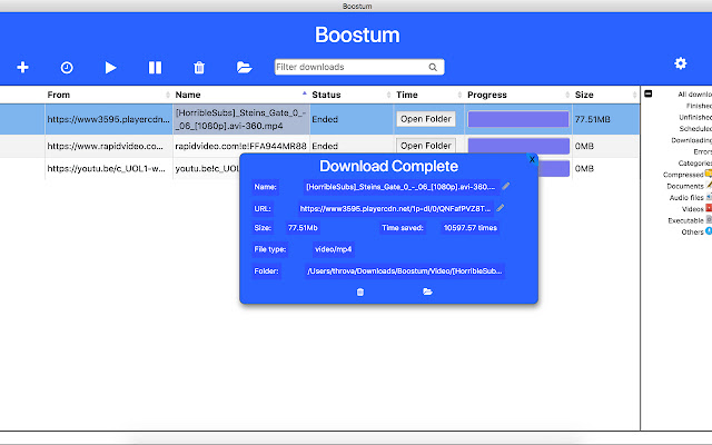 Boostum download manager chrome谷歌浏览器插件_扩展第3张截图