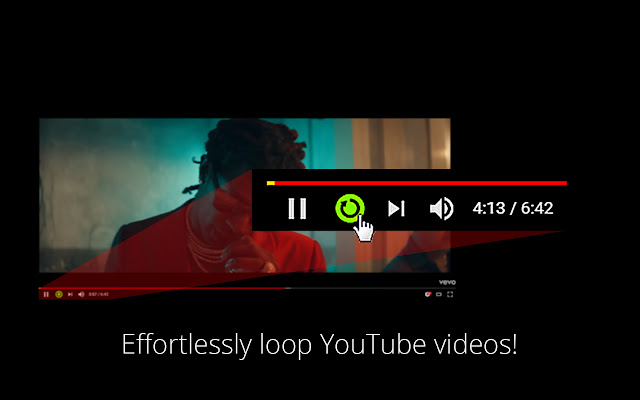 Repeat Button YouTube™ chrome谷歌浏览器插件_扩展第1张截图