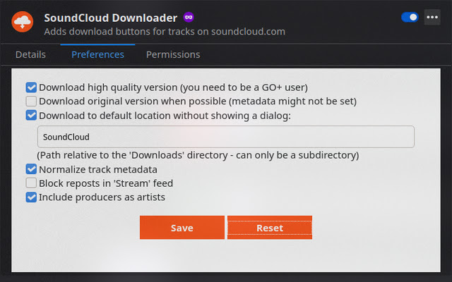 SoundCloud Downloader chrome谷歌浏览器插件_扩展第2张截图