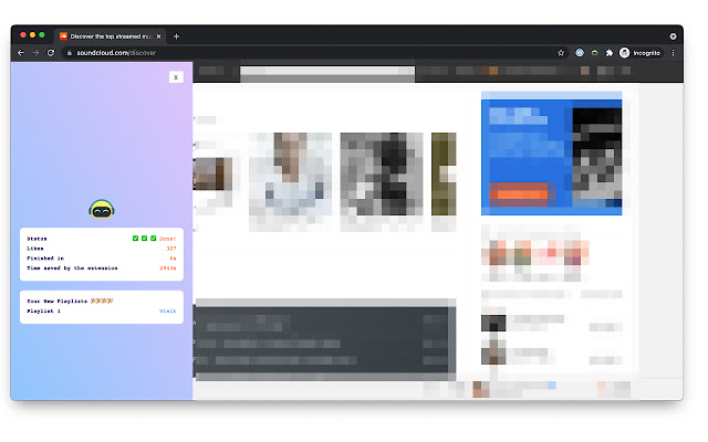 SoundCloud Likes to Playlist chrome谷歌浏览器插件_扩展第3张截图