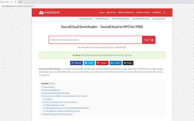 SoundCloud Downloader - SoundCloud to MP3 chrome谷歌浏览器插件_扩展第2张截图