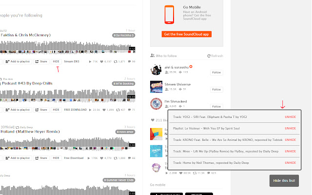 HideCloud chrome谷歌浏览器插件_扩展第1张截图